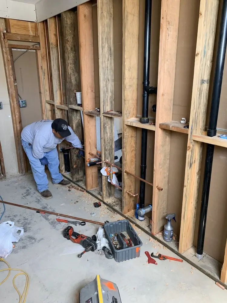 Commercial rough-in plumbing for Water Heater Replacement in Ferndale